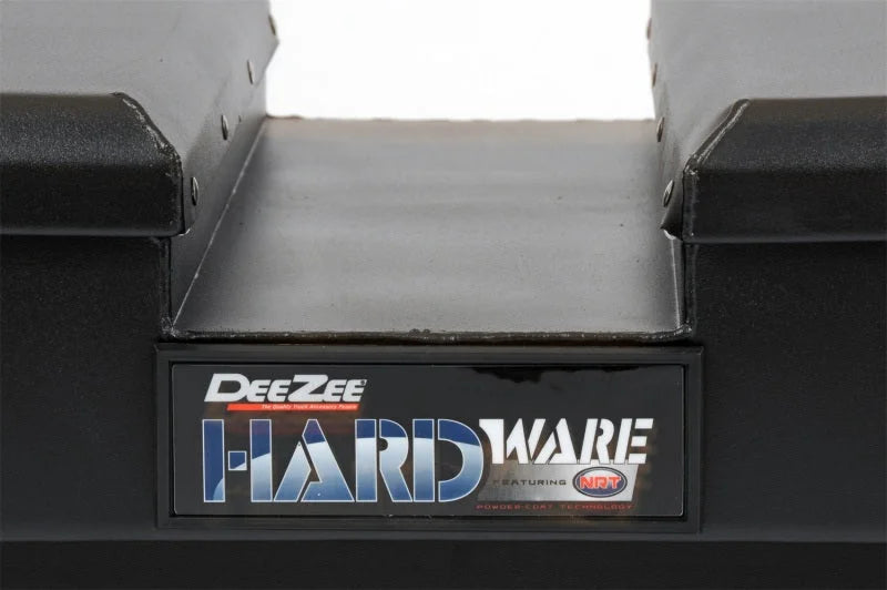 Deezee Universal Tool Box - Hardware Crossover - Double Lid Black - Installation View