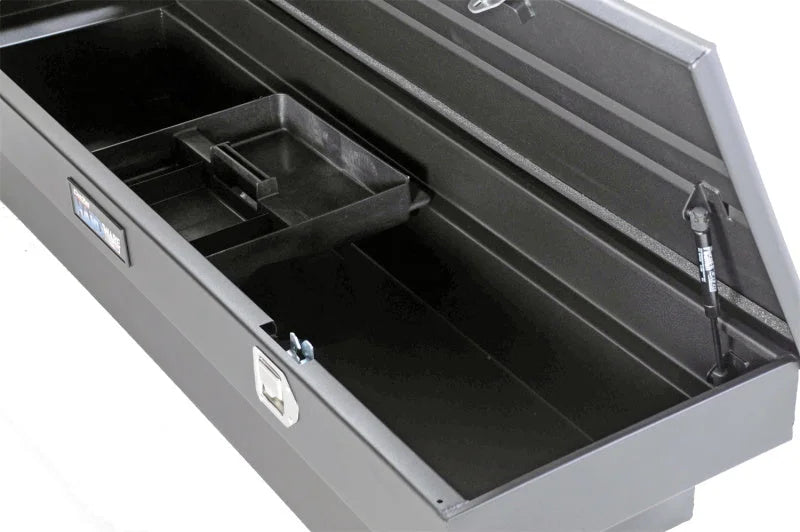 Deezee Universal Tool Box - Hardware Crossover - Single Lid Black - Side View