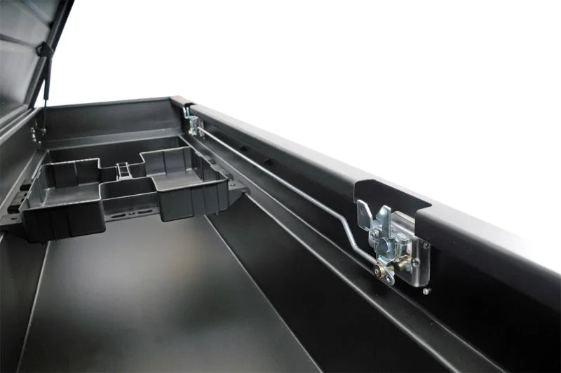 Deezee Universal Tool Box - Hardware Crossover - Single Lid Black - Back View