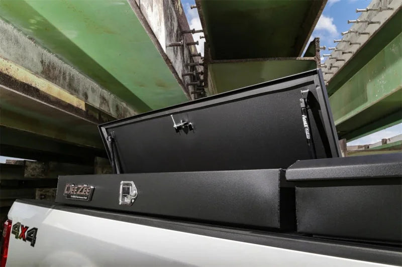 Deezee Universal Tool Box - Hardware Side Mount - Black 48In - Side View