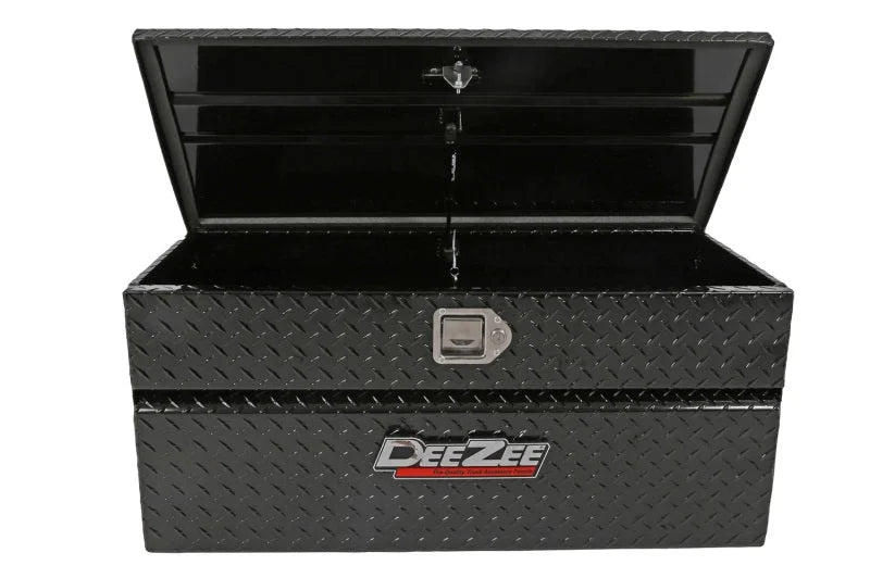 Deezee Universal Tool Box - Red Chest Black BT 37In - Back View
