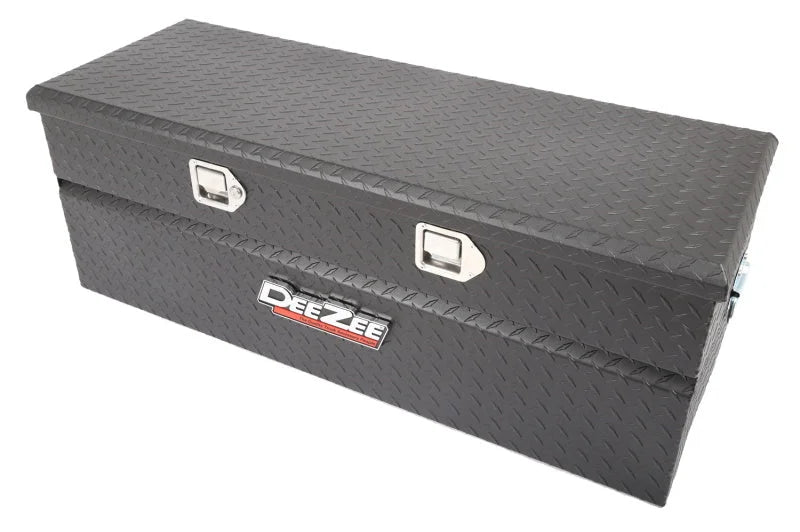 Deezee Universal Tool Box - Red Chest Black BT 46In (Txt Blk) - Side View