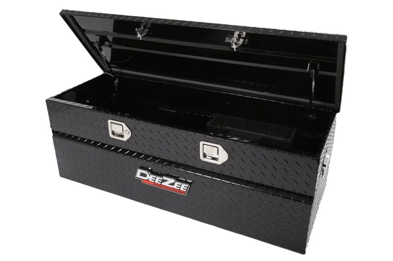 Deezee Universal Tool Box - Red Chest Black BT 46In - Back View