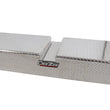 Load image into Gallery viewer, Deezee Universal Tool Box - Red Crossover - Double BT Alum Mid Size - Side View