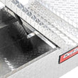 Load image into Gallery viewer, Deezee Universal Tool Box - Red Crossover - Double BT Alum Mid Size - Installation View