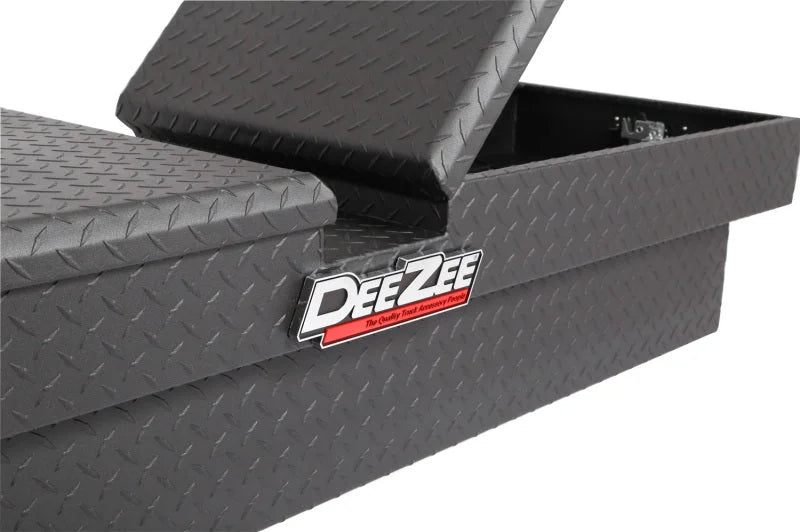 Deezee Universal Tool Box - Red Crossover - Double Black BT - Back View