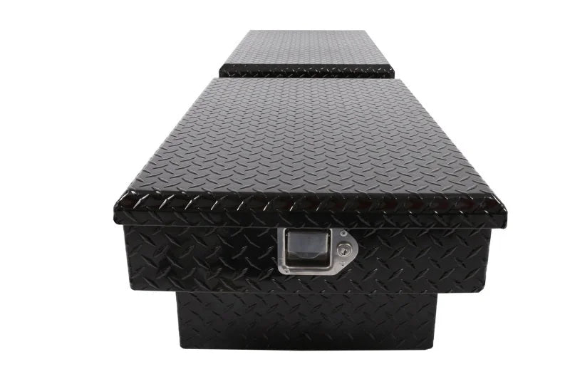 Deezee Universal Tool Box - Red Crossover - Double Black BT Full Size - Installation View