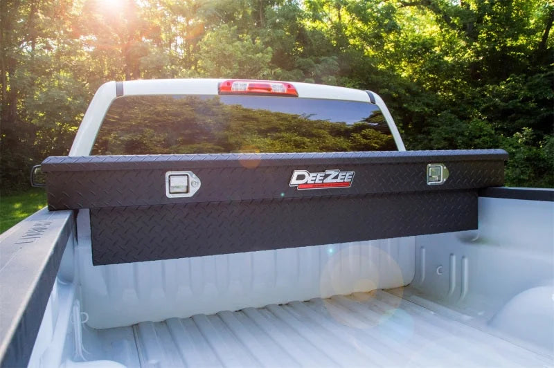 Deezee Universal Tool Box - Red Crossover - Single Lid Black BT - Installation View