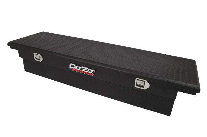 Deezee Universal Tool Box - Red Crossover - Single Lid Black BT (Low/Txt Blk) - Additional View 5