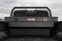 Load image into Gallery viewer, Deezee Universal Tool Box - Red Crossover - Single Lid Black BT (Txt Blk) - Side View