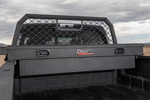 Load image into Gallery viewer, Deezee Universal Tool Box - Red Crossover - Single Lid Black BT (Txt Blk) - Back View