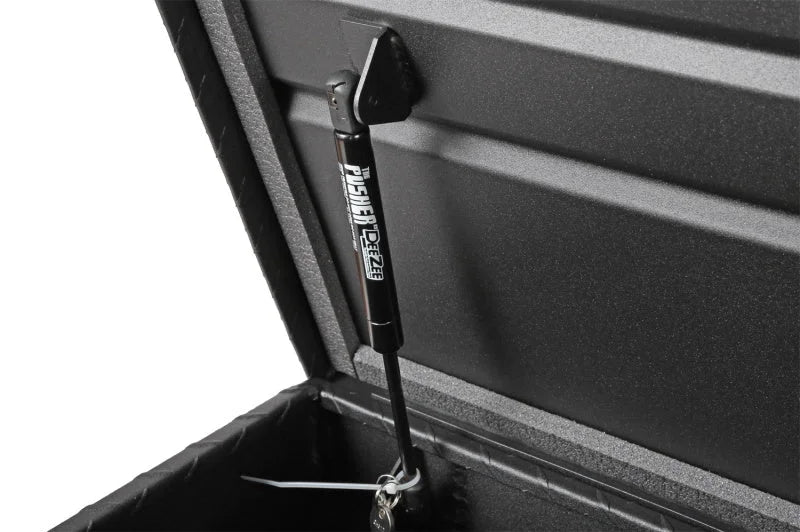 Deezee Universal Tool Box - Red Crossover - Single Lid Black BT (Txt Blk) - Additional View 6