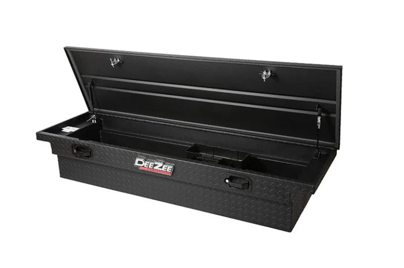 Deezee Universal Tool Box - Red Crossover - Single Lid Black BT Pull Handle (Low/Txt Blk) - Additional View 10