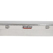 Load image into Gallery viewer, Deezee Universal Tool Box - Red Crossover - Single Lid BT Alum - Back View