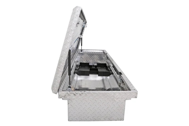 Deezee Universal Tool Box - Red Crossover - Single Lid BT Alum (Low) - Installation View