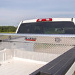 Load image into Gallery viewer, Deezee Universal Tool Box - Red Crossover - Single Lid BT Alum Full Size - Side View
