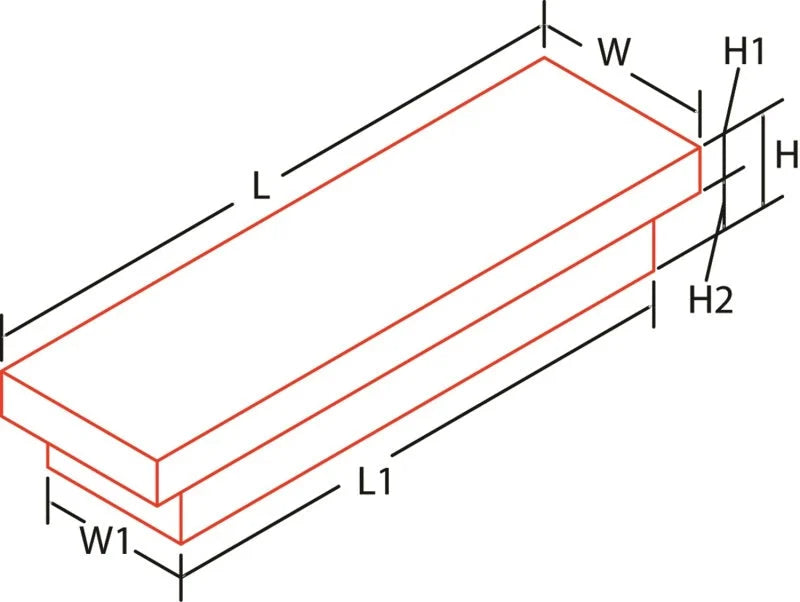 Deezee Universal Tool Box - Red Crossover - Single Lid BT Alum Full Size (Deep) - Additional View 10