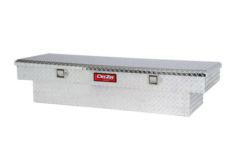 Deezee Universal Tool Box - Red Crossover - Single Lid BT Alum Mid Size - Main Product View