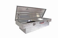 Load image into Gallery viewer, Deezee Universal Tool Box - Red Crossover - Single Lid BT Alum Mid Size - Side View