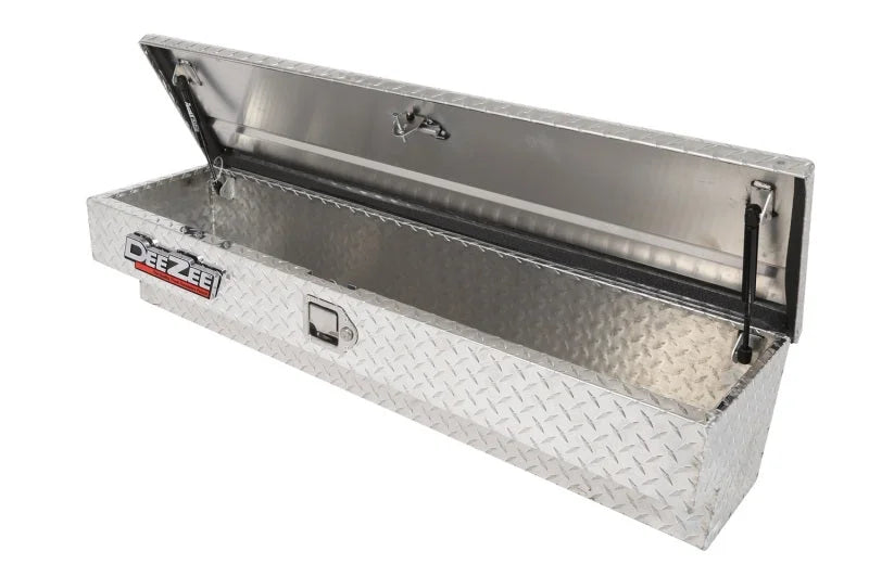 Deezee Universal Tool Box - Red Side Mount BT Alum 48In - Side View