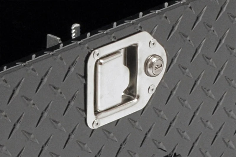 Deezee Universal Tool Box - Service Parts Locking Latch (Post Style) - Side View