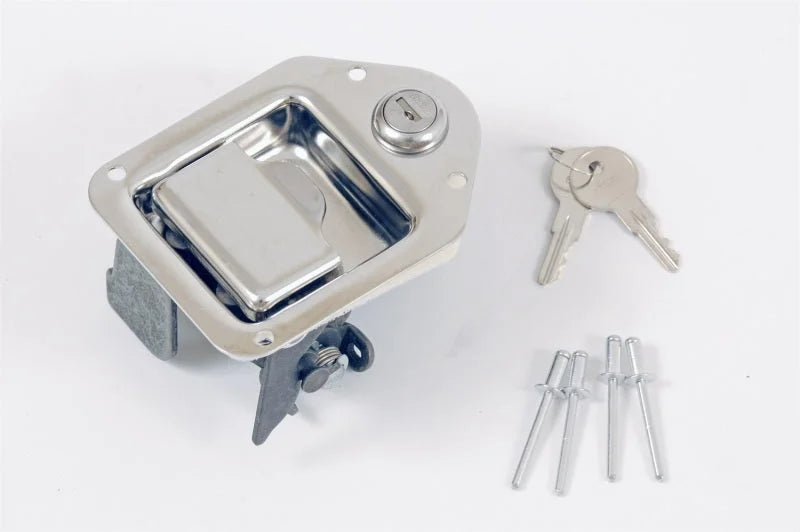 Deezee Universal Tool Box - Service Parts Locking Latch (Post Style) - Back View