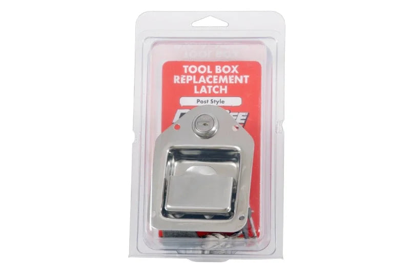 Deezee Universal Tool Box - Service Parts Locking Latch (Post Style) - Installation View
