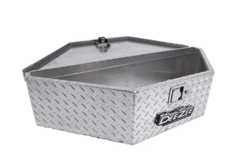 Deezee Universal Tool Box - Specialty 45 Degree Triangle BT Alum - Side View