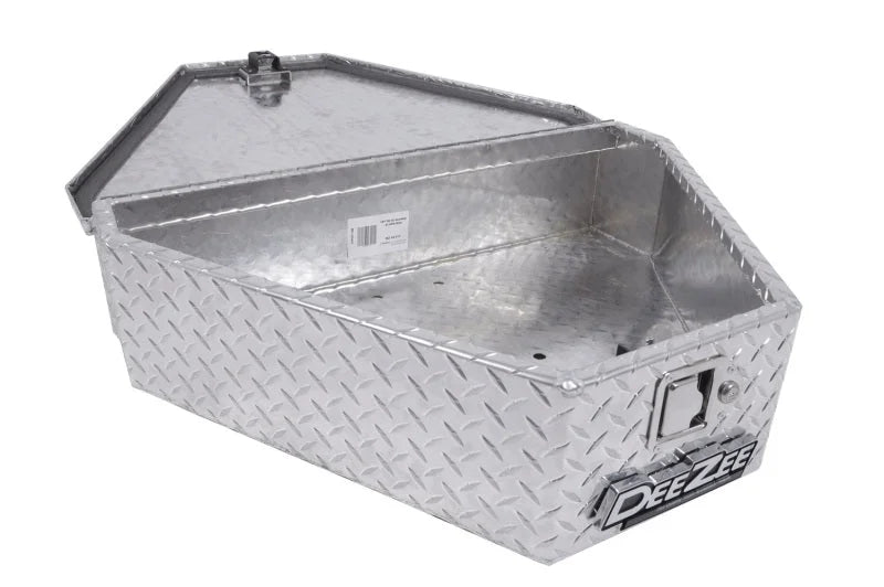 Deezee Universal Tool Box - Specialty 60 Degree Triangle BT Alum - Side View