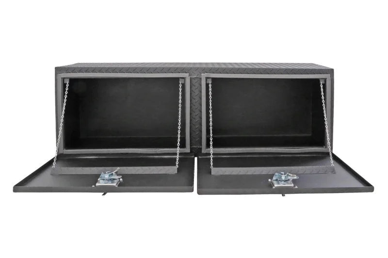 Deezee Universal Tool Box - Specialty 60In Topsider Black BT Alum (Txt Blk) - Installation View