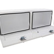 Load image into Gallery viewer, Deezee Universal Tool Box - Specialty 60In Topsider White BT Alum - Installation View