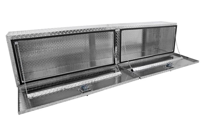 Deezee Universal Tool Box - Specialty 90In Topsider BT Alum (Txt Blk) - Side View