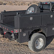 Load image into Gallery viewer, Deezee Universal Tool Box - Specialty 96In Topsider Black BT Alum (Txt Blk) - Back View