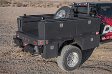 Load image into Gallery viewer, Deezee Universal Tool Box - Specialty 96In Topsider Black BT Alum (Txt Blk) - Back View