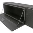 Load image into Gallery viewer, Deezee Universal Tool Box - Specialty 96In Topsider Black BT Alum (Txt Blk) - Installation View