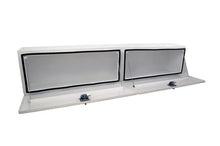 Load image into Gallery viewer, Deezee Universal Tool Box - Specialty 96In Topsider White BT Alum - Side View
