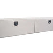 Load image into Gallery viewer, Deezee Universal Tool Box - Specialty 96In Topsider White BT Alum - Installation View