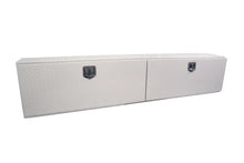 Load image into Gallery viewer, Deezee Universal Tool Box - Specialty 96In Topsider White BT Alum - Installation View