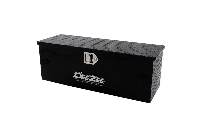 Deezee Universal Tool Box - Specialty Chest Black BT 35InX12InX12 1/2In - Back View