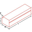 Load image into Gallery viewer, Deezee Universal Tool Box - Specialty Chest Black BT 35InX12InX9In - Side View