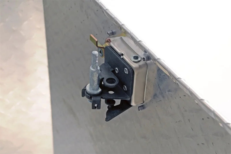 Deezee Universal Tool Box - Specialty Large Triangle BT Alum - Side View