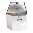 Load image into Gallery viewer, Deezee Universal Tool Box - Specialty Large Triangle BT Alum - Back View