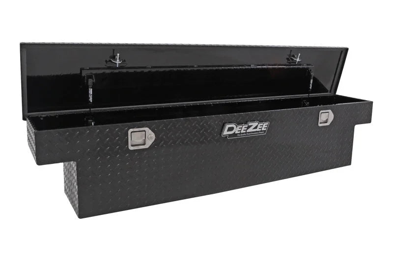 Deezee Universal Tool Box - Specialty Narrow Black BT MID SIZE - Side View