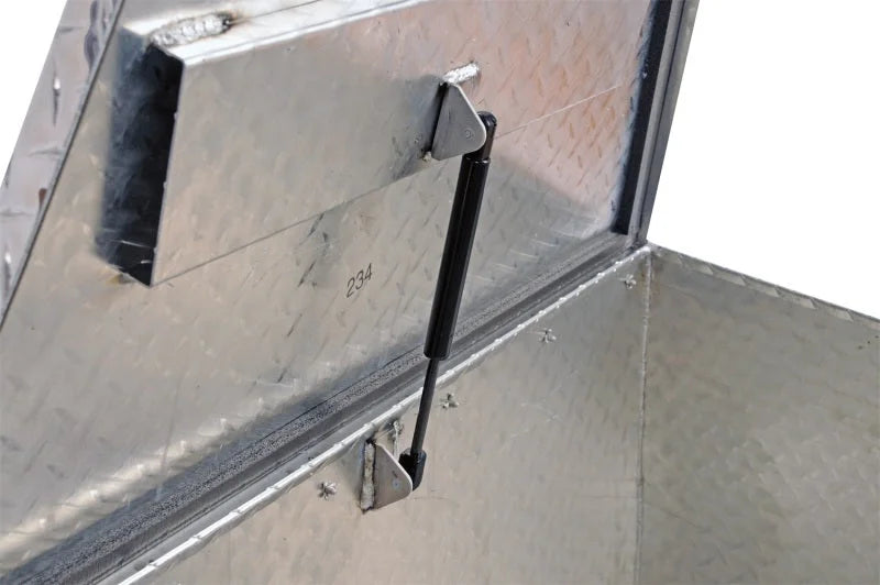 Deezee Universal Tool Box - Specialty Small Triangle BT Alum - Side View