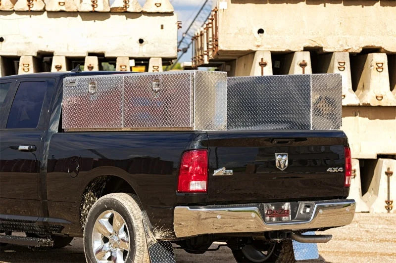 Deezee Universal Tool Box - Specialty Topsider BT Alum - Back View