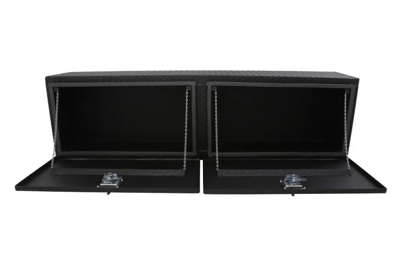 Deezee Universal Tool Box - Specialty Topsider Black BT Alum - Installation View