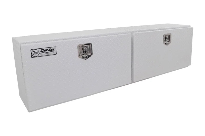 Deezee Universal Tool Box - Specialty Topsider White BT Alum - Side View