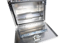 Load image into Gallery viewer, Deezee Universal Tool Box - Specialty Underbed BT Alum 24X18X18 - Back View