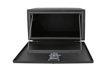 Load image into Gallery viewer, Deezee Universal Tool Box - Specialty Underbed Black BT Alum 30X20X18 (Txt Blk) - Side View