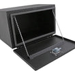 Load image into Gallery viewer, Deezee Universal Tool Box - Specialty Underbed Black BT Alum 30X20X18 (Txt Blk) - Back View
